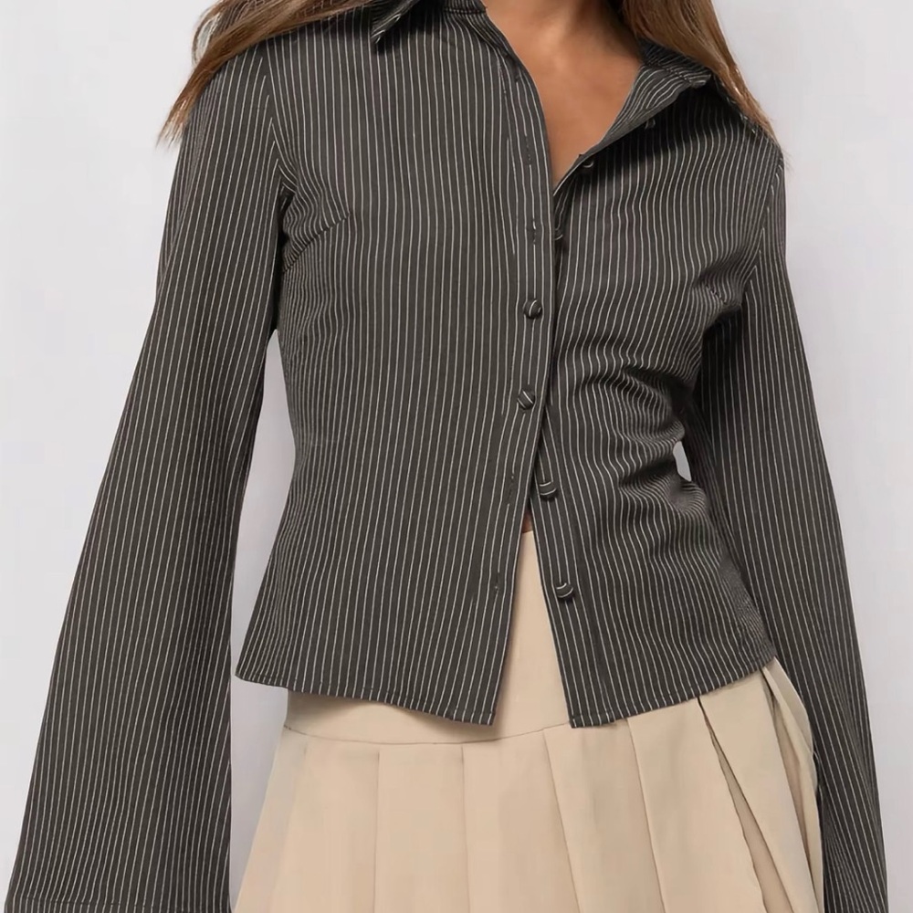 Striped Black Women's Jacket